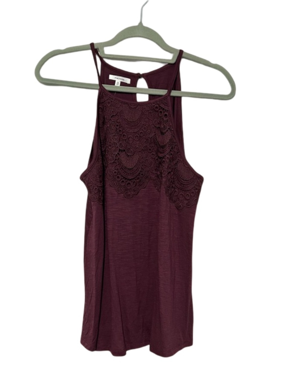 Maurices Purple NWT Boho Lace Tank Blouse Size Small